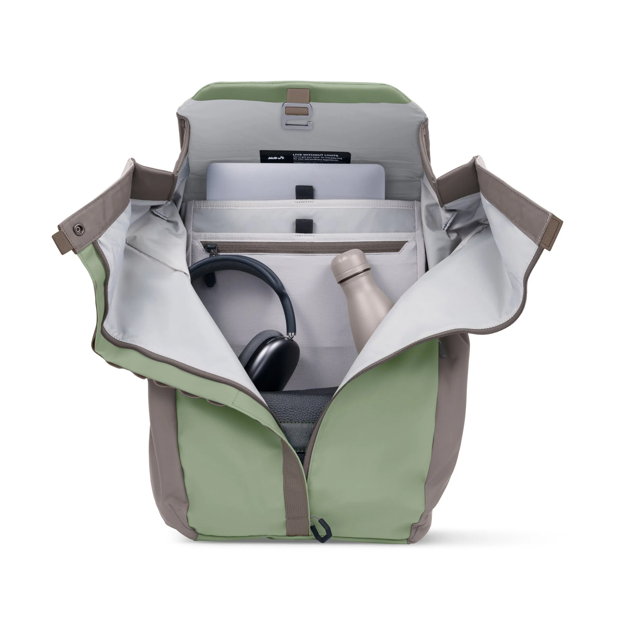 Flap Backpack – Sage - Image 3