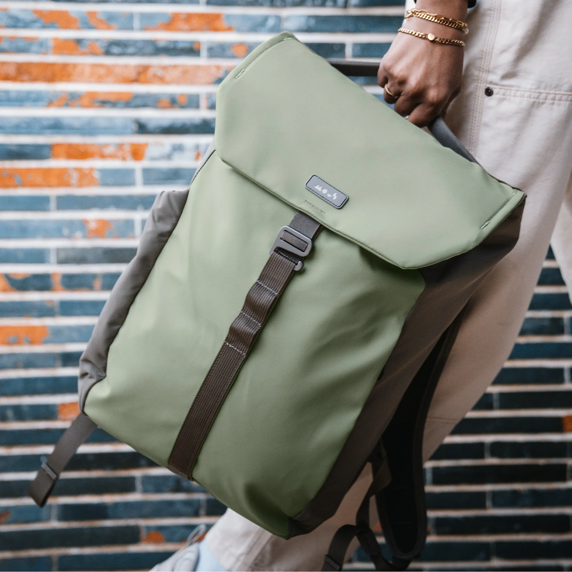 Flap Backpack – Sage - Image 6