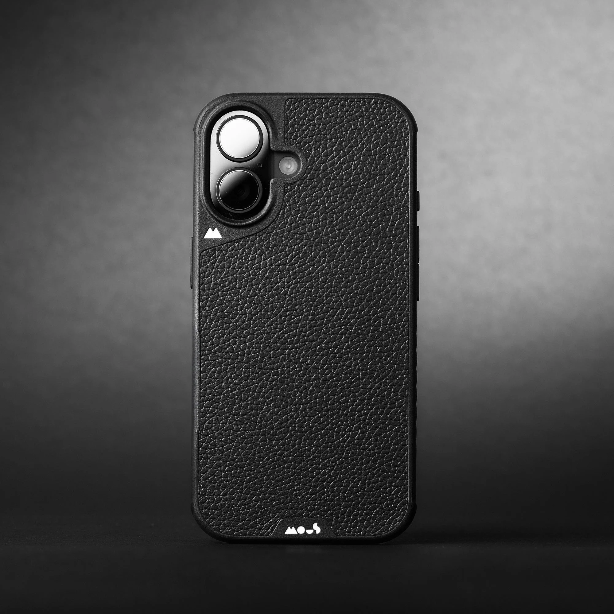 Black Leather Protective Phone Case with Camera Control Button - Limitless - Image 11