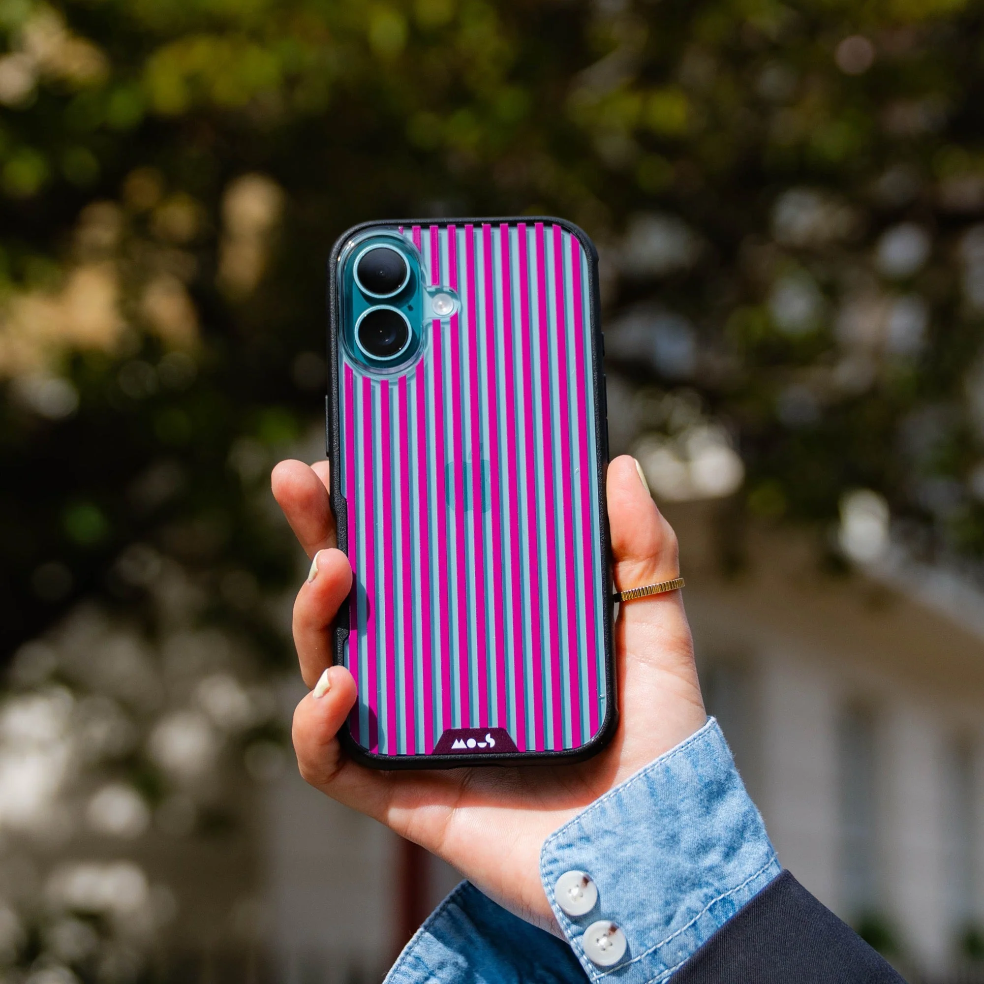 Mulberry Protective Phone Case - Pinstripe - Image 7