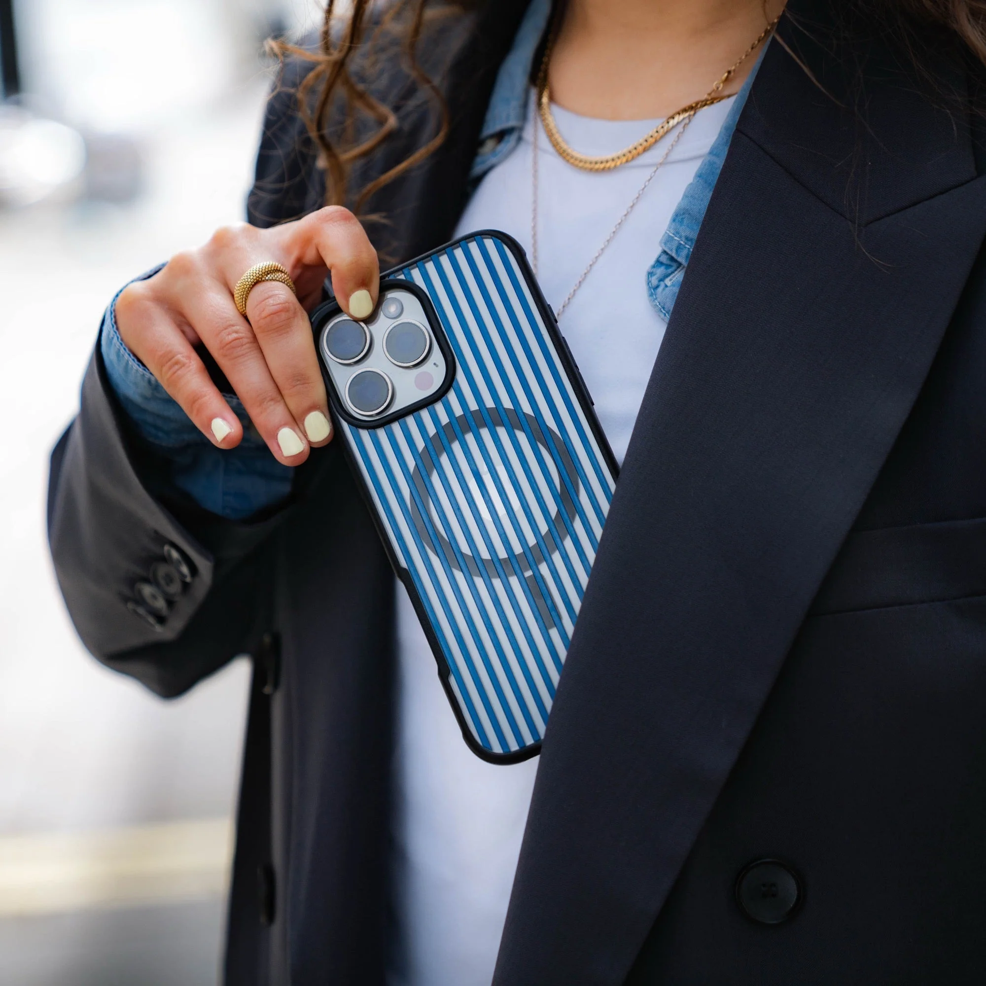 Storm Protective Phone Case - Pinstripe - Image 14