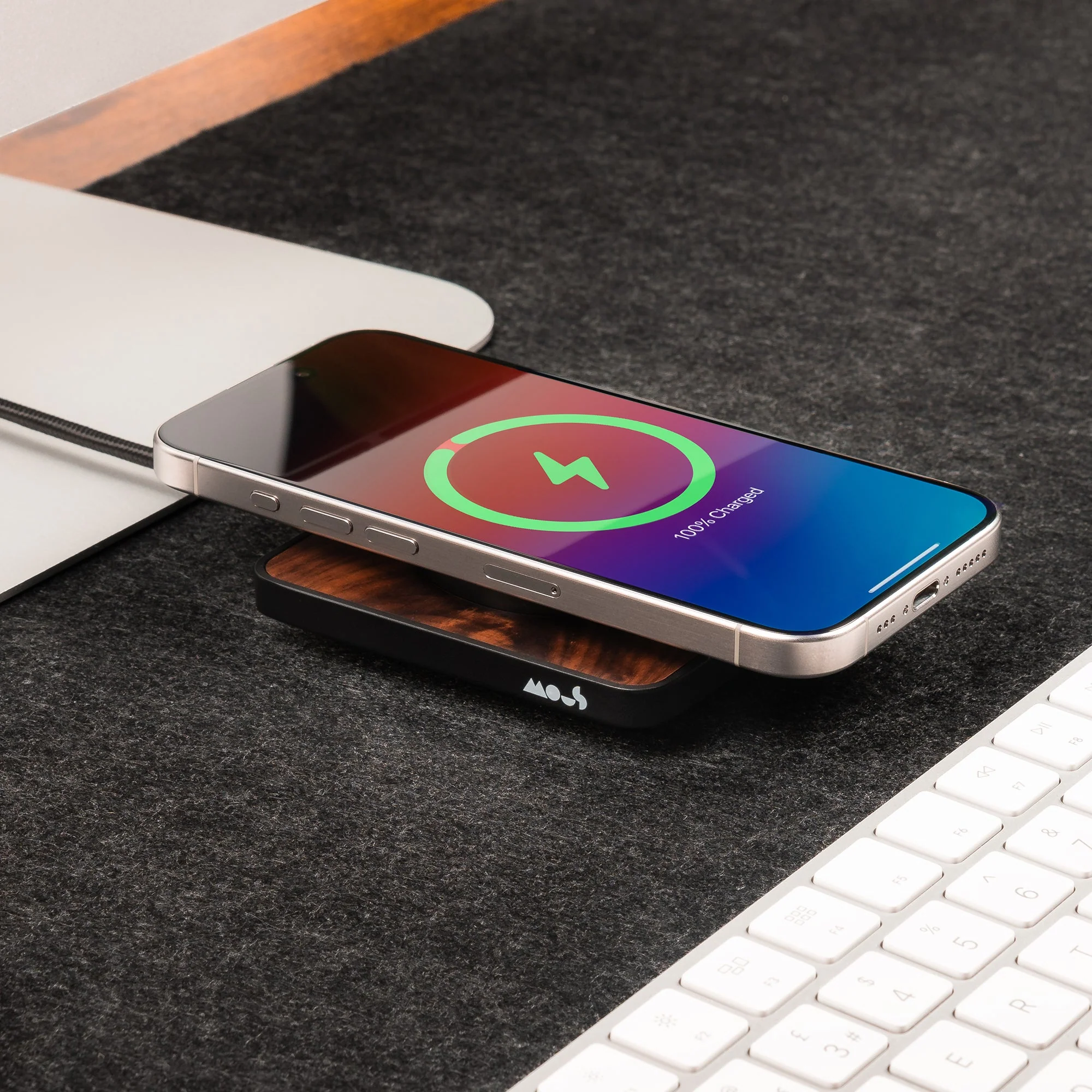 Walnut Wireless Charging Pad - Image 4